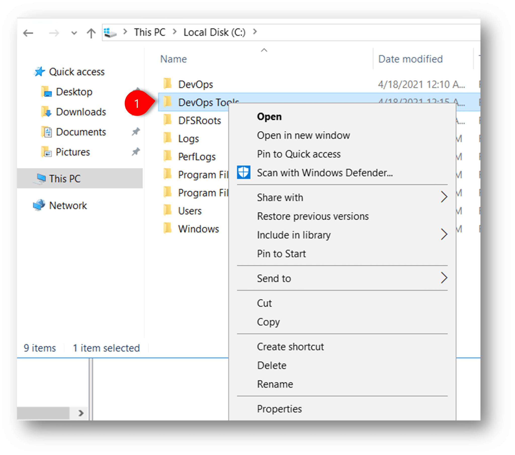 Adding a Target Folder to a Namespace - Server Academy